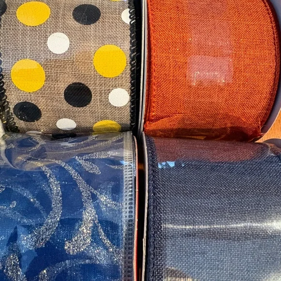 Wired Ribbon, NEW, 2.5” Wide, Pack Of 10 - Picture 4 of 8